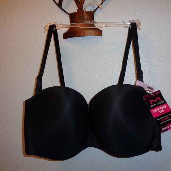 MAIDENFORM Convertible  Strapless Bra NWT Size 40D 05032 - Picture 4 of 11